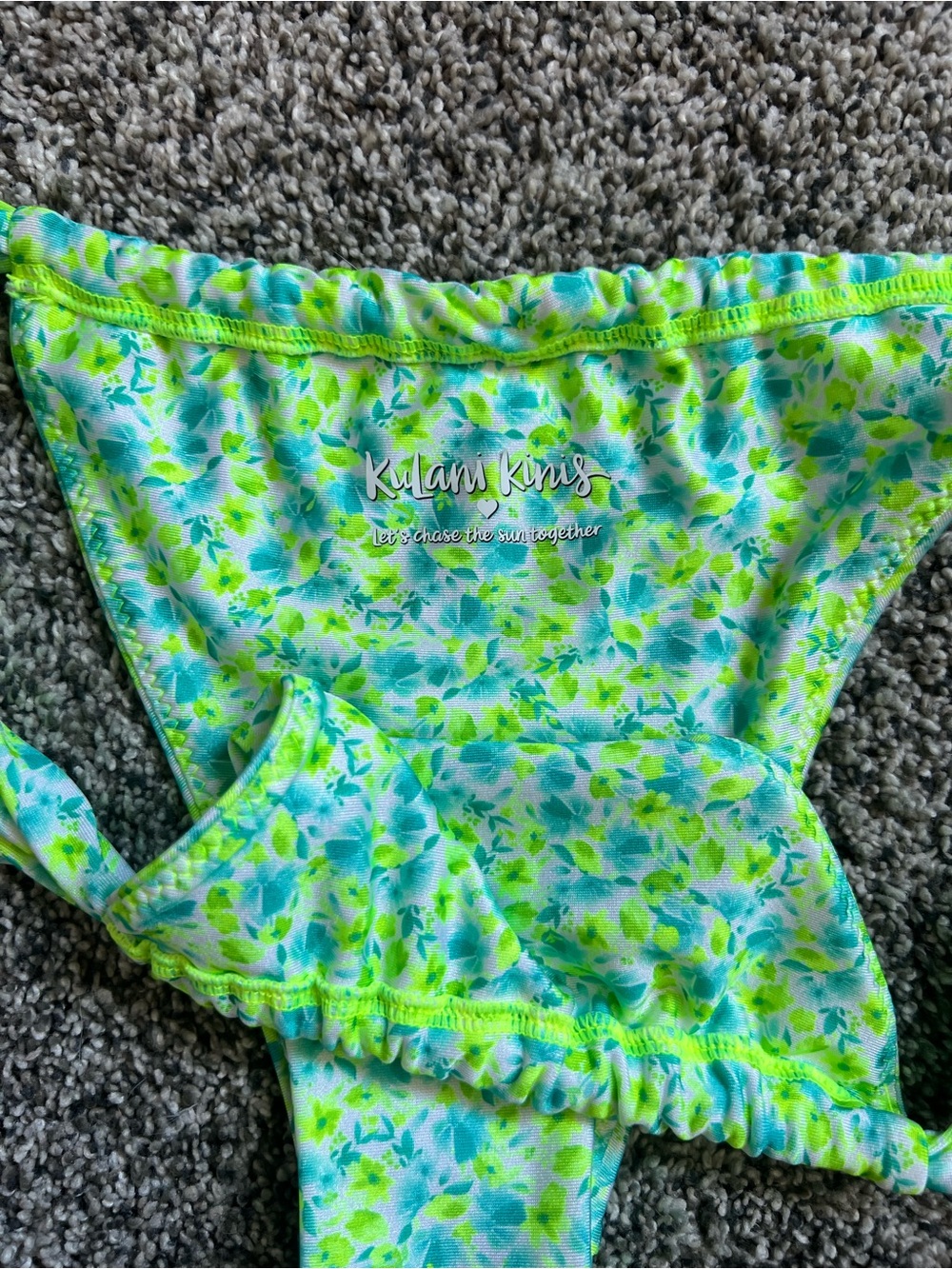 Kulani Kinis Rouched Thong Bikini Bottom *bottom only* - Picture 5 of 8